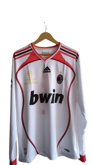 AC MILAN MALDINI 2007/08 FULL SLEEVE RETRO JERSEY/PRO+