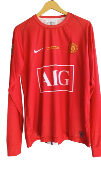 MAN UTD RONALDO 2007/08 FULL SLEEVE JERSEY/PRO+