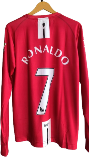 MAN UTD RONALDO 2007/08 FULL SLEEVE JERSEY/PRO+